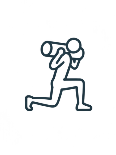 Sandbag Walking Lunge